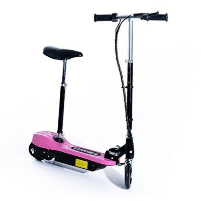 Homcom Patinete Eléctrico Scooter Plegable Rosa