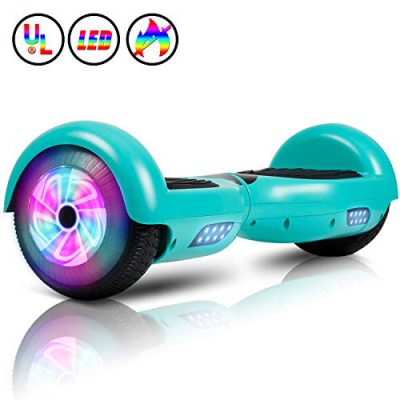 Huanhui Hoverboard 6.5″, Smart Self Balance LED Overboard verde