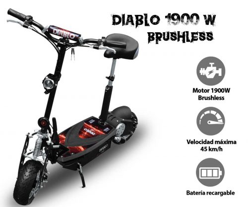 patin del diablo con motor para adulto