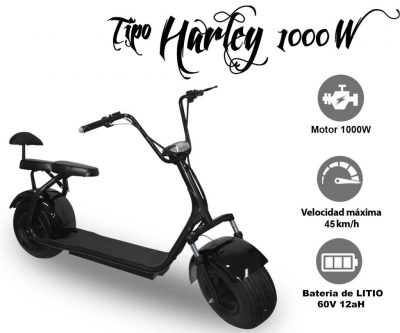 PATINETE ELÉCTRICO HARLEY – 2 PLAZAS